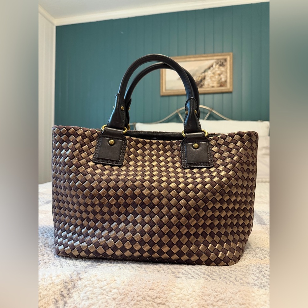 Banana Republic woven leather bag - Picture 4 of 6
